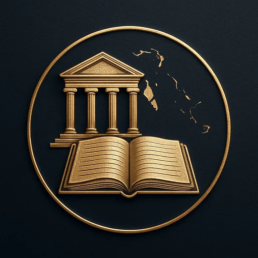 Engraved gold medallion of a bank ledger with the Bahamas skyline