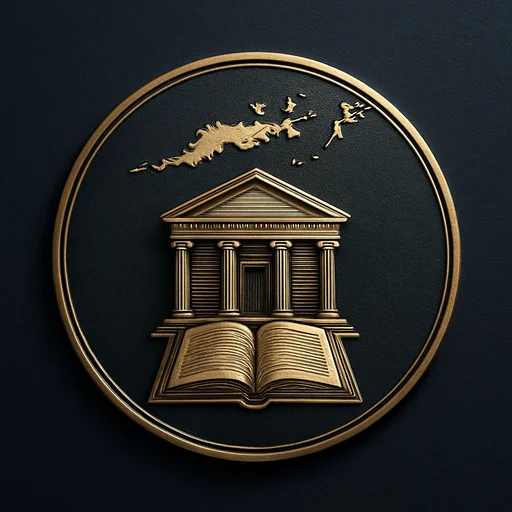 Step 5 Engraved gold medallion of a bank ledger with the British Virgin Islands skyline