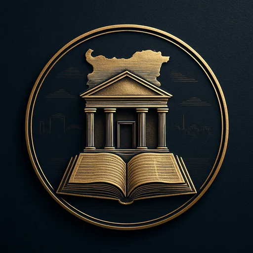 Engraved gold medallion of a bank ledger with the Bulgaria skyline