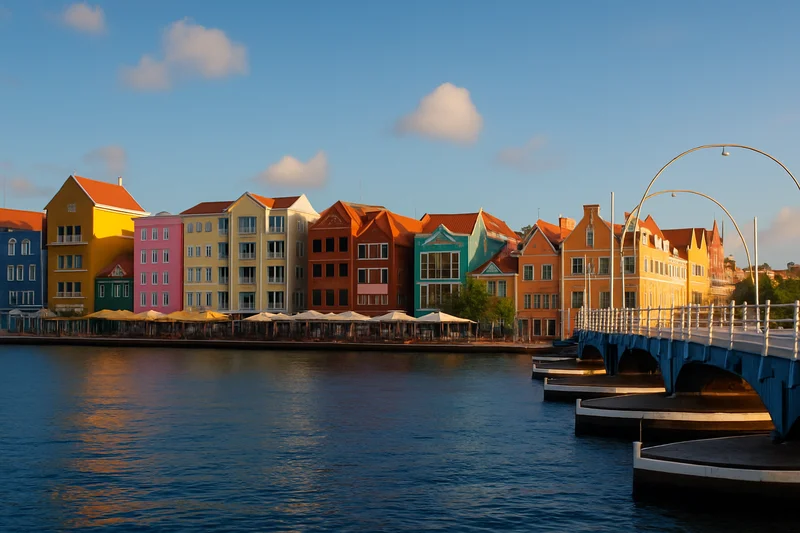Willemstad's colourful Handelskade waterfront