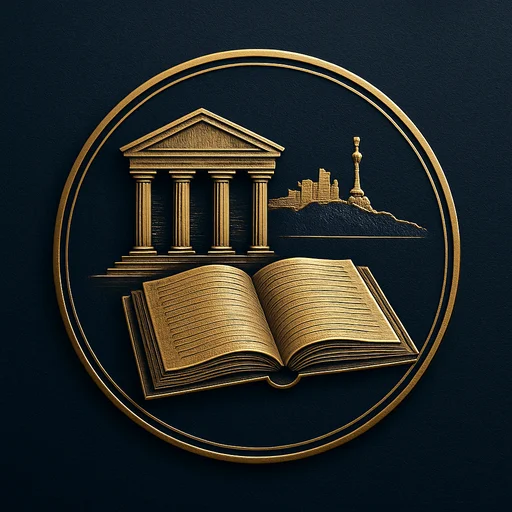 Engraved gold medallion of a bank ledger with the El Salvador skyline