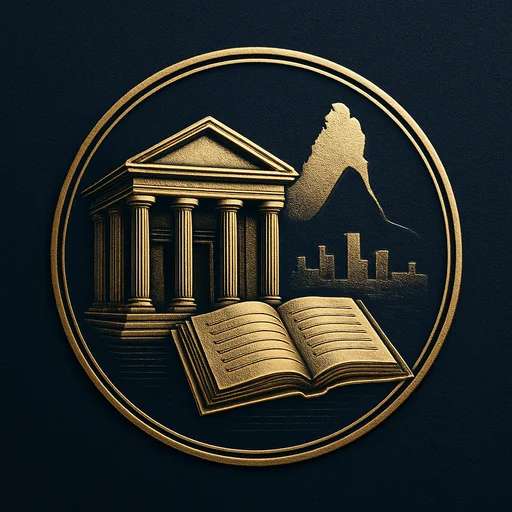 Engraved gold medallion of a bank ledger with the Saint Lucia skyline
