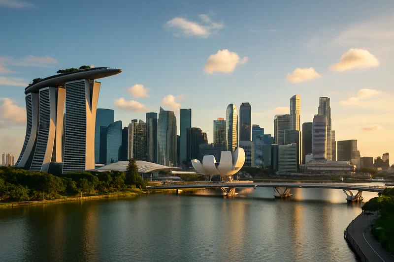 Marina Bay Sands and the Singapore skyline