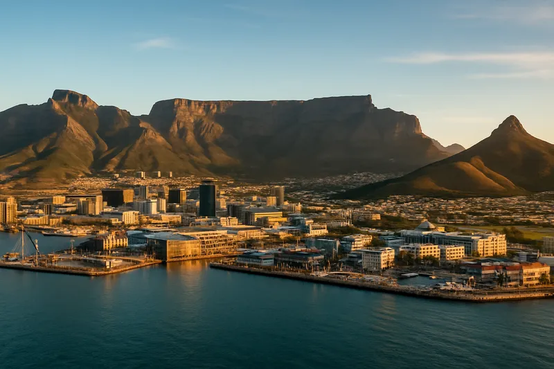 South Africa Cape Town with Table Mountain in the background